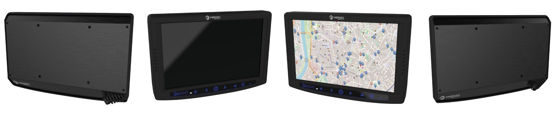 Monitores robustos de tipo industrial y para vehículos, que incluyen retroiluminación LED - Inelmatic