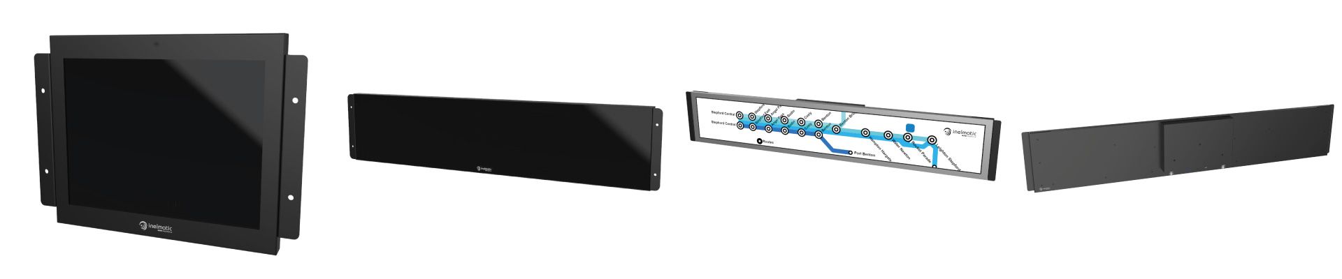 EDO series From 9 to 36 inches rugged embedded TFT screen monitor - Inelmatic